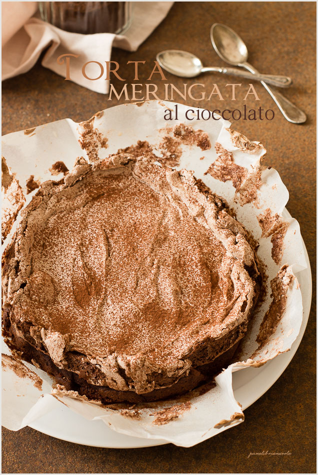 torta al cioccolato meringata chocolate meringue cake